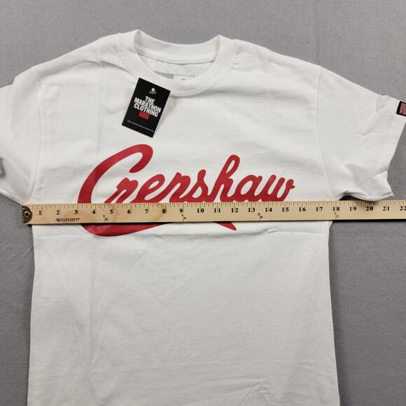The Marathon Clothing Shirt Mens Small White Crenshaw Script Tee TMC Graphic - Picture 7 of 8